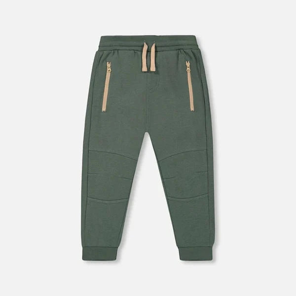 Forest Green Sweat Pants with Zip Pockets