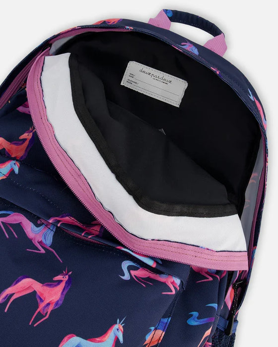 Navy Unicorns Backpack