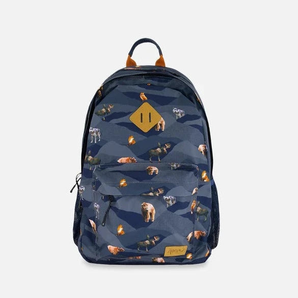 Navy Mountain Animals Backpack