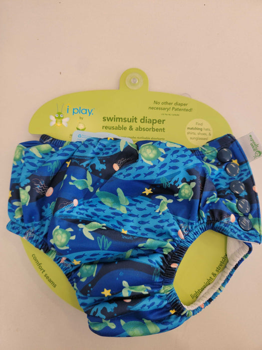 Navy Turtle Journey Snap Swim Diaper