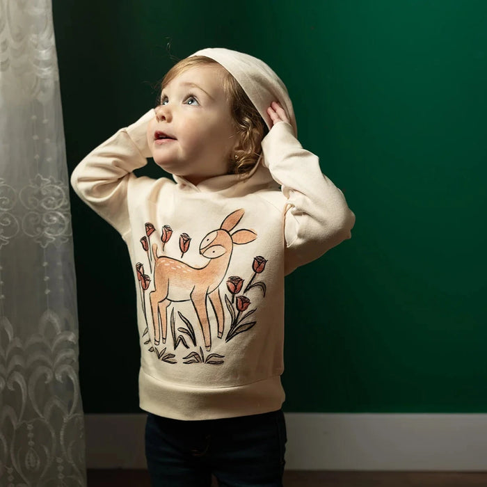 Foxy Organic Printed Raglan Hoodie