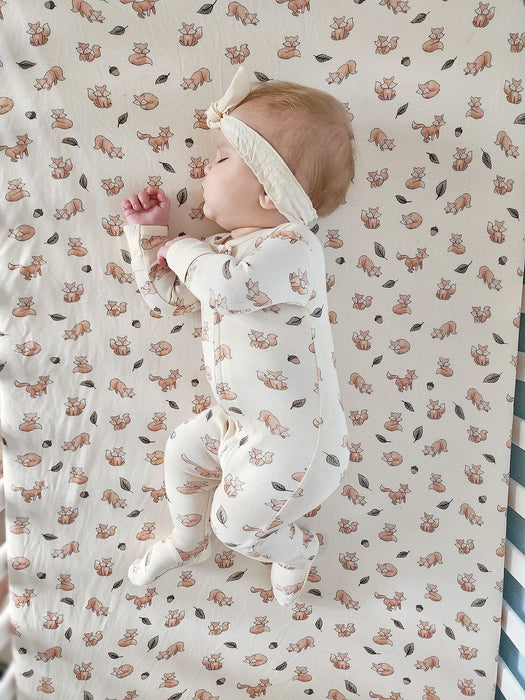 Foxy Organic Crib Sheets