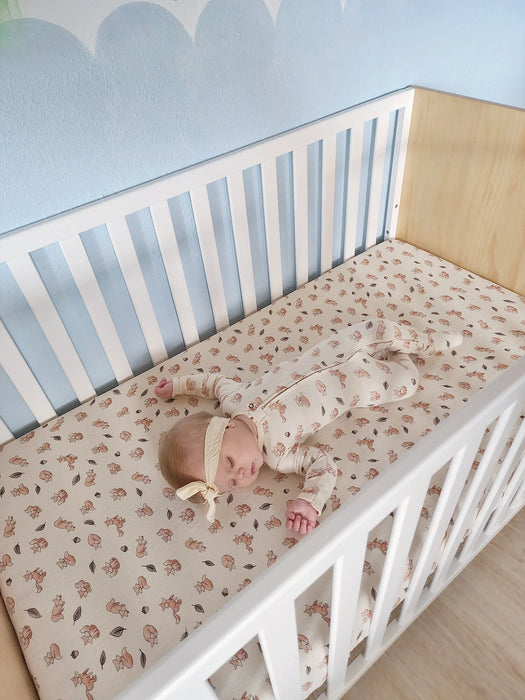 Foxy Organic Crib Sheets