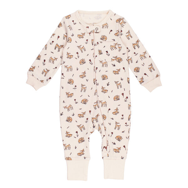 Doe-A-Deer Organic Footless 2-Way Zipper Romper