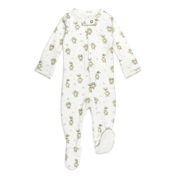 Biscuit Bunny Organic 2-Way Zipper Footies