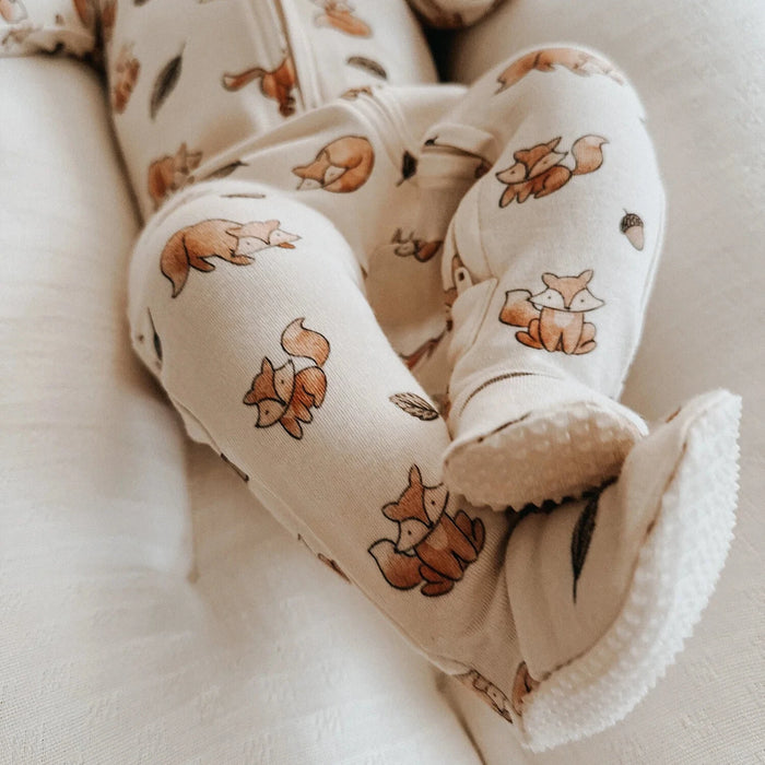 Foxy Organic 2-Way Zipper Footies