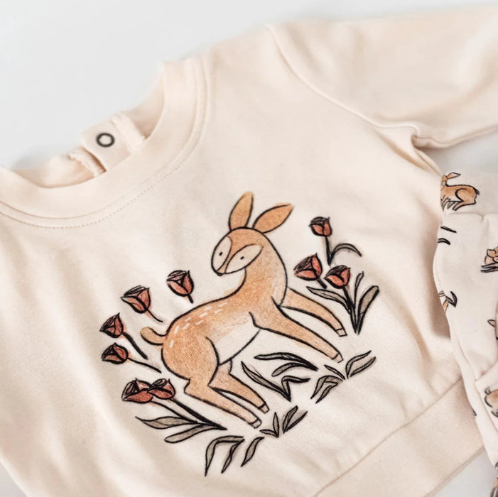 Doe-A-Deer Organic Sweatshirt & Jogger Set