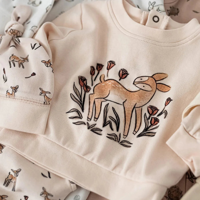 Doe-A-Deer Organic Sweatshirt & Jogger Set