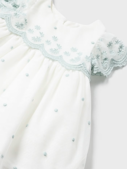 Jade Embroidered Tulle Dress & Bloomers