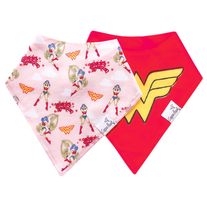 Wonder Woman Bandana Bib Set of 2