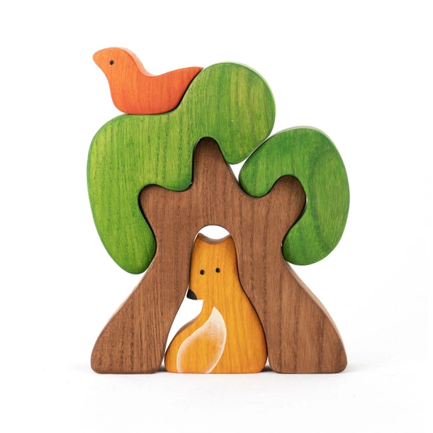 Fox & Tree Wooden Puzzle