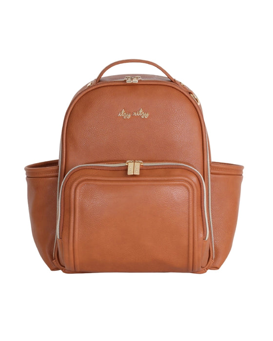 Cognac Mini Plus Diaper Bag Backpack