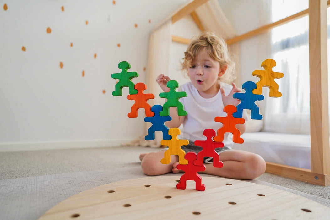 Wooden Rainbow People