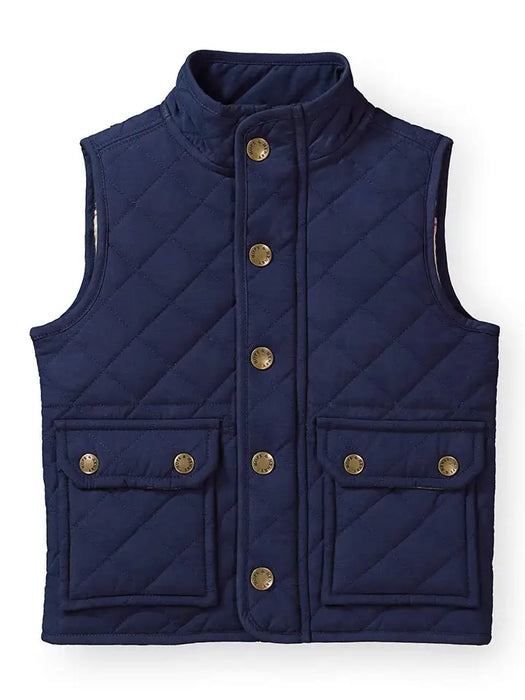 Quilted Field Vest Navy