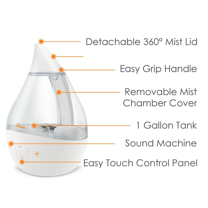 4-in-1 Top Fill Humidifer with Sound Machine & Night Light