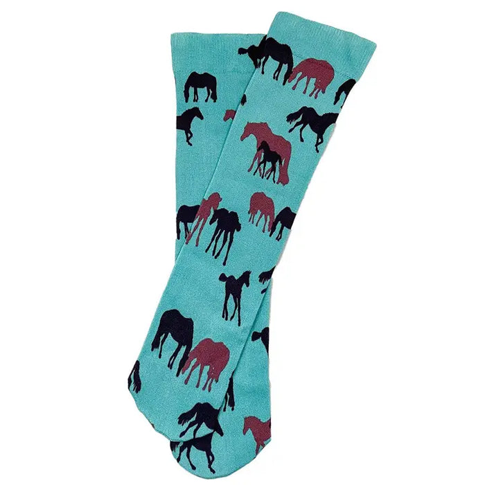 Lila Mare and Foals Socks Turquoise