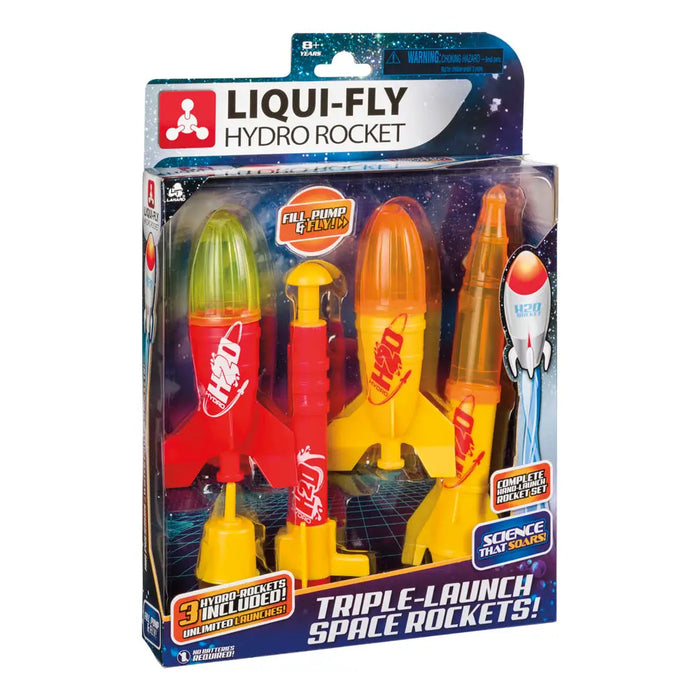 Triple Launch Deluxe Water Rocket Set