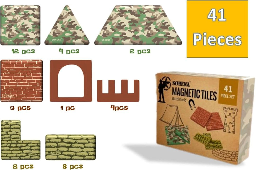 Military Battlefield Magnetic Building Blocks