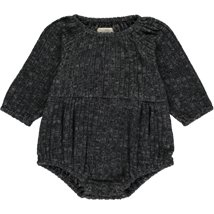 Charcoal Daisy Bubble Romper