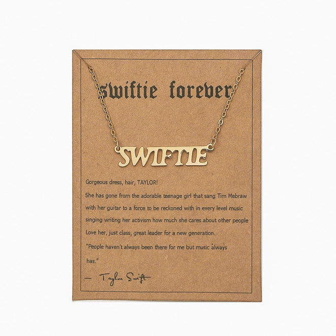 Taylor Swift Swiftie Steel Letter Necklace