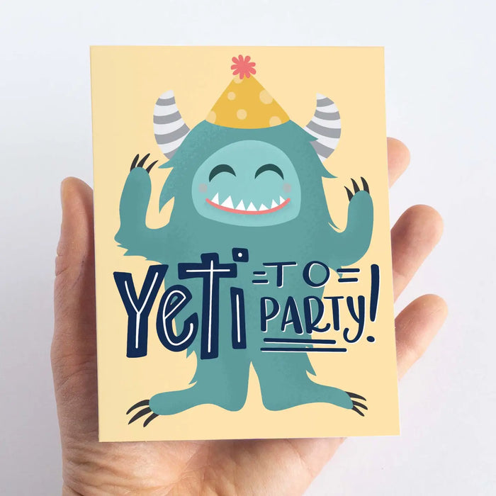 Yeti Birthday Card