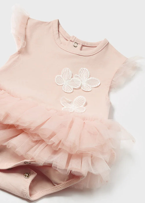 Pink Butterfly Tutu Romper & Bow