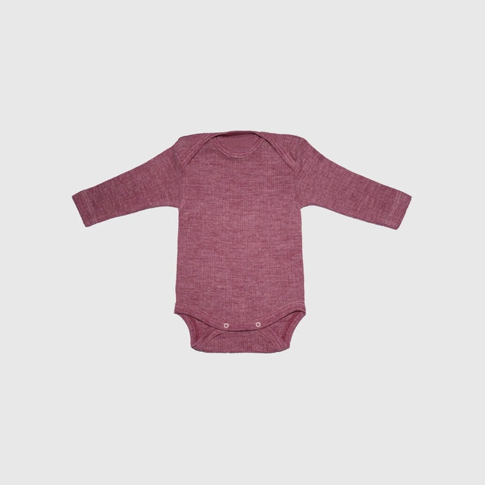 Berry Organic Cotton/Wool/Silk Long Sleeve Bodysuit