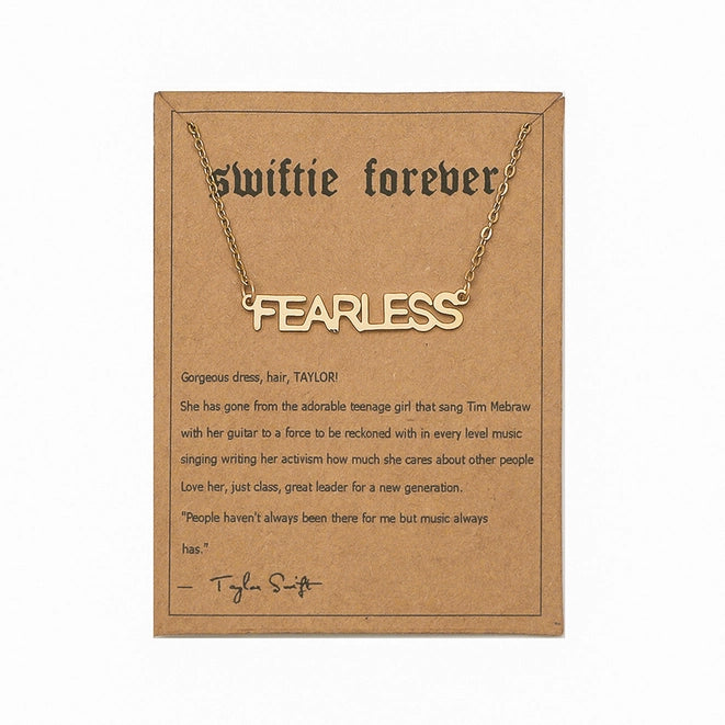 Taylor Swift Swiftie Steel Letter Necklace
