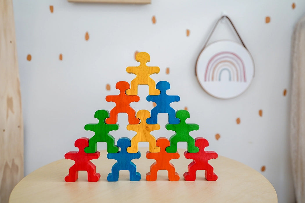 Wooden Rainbow People