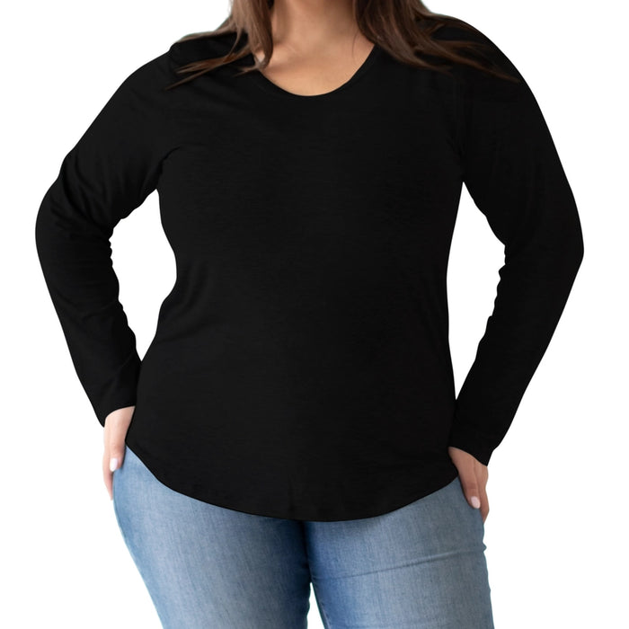 Black Bamboo Nursing & Maternity Long Sleeve T-Shirt