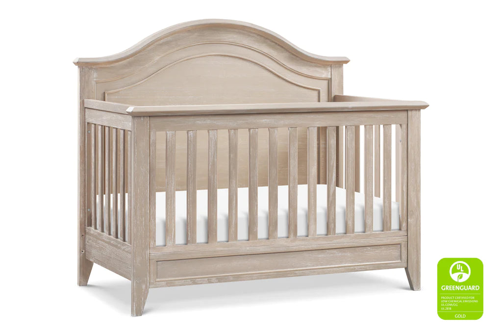 Beckett Rustic 4-in-1 Convertible Curve Top Crib