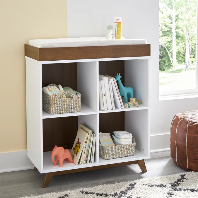 Otto Convertible Changing Table and Cubby Bookcase