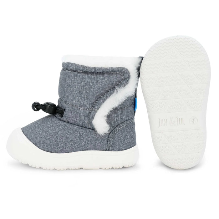 Heather Grey Baby Winter Boots