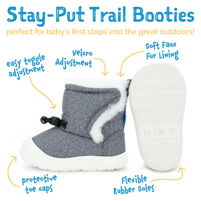 Navy Forest Baby Winter Boots