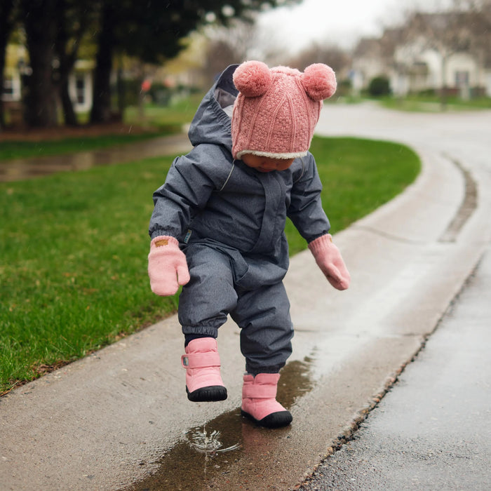 Dusty Pink Toasty Dry Booties