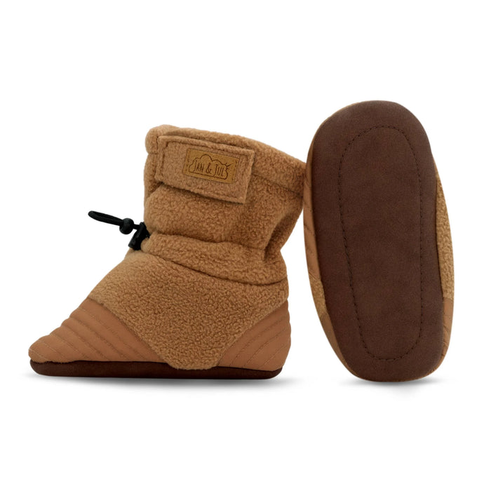 Brown Bear Stay Put Cozy Booties