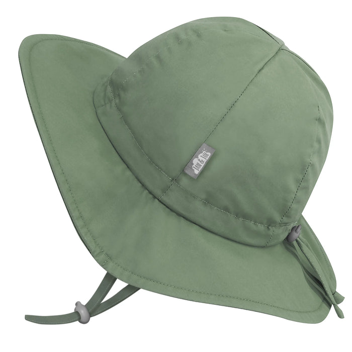 Juniper Green Cotton Floppy Sun Hat