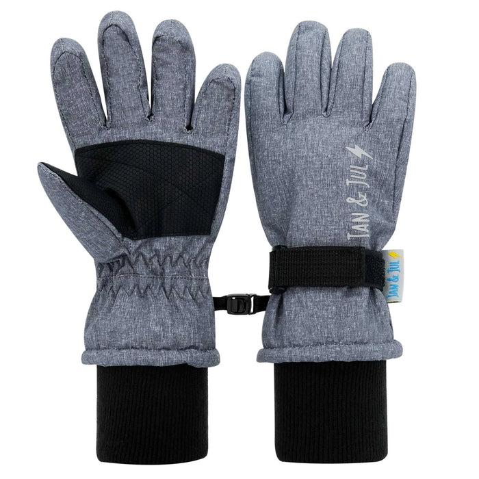 Heather Grey Toasty-Dry Waterproof Snow Gloves