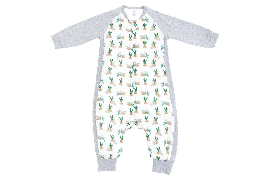 Lazy Rabbits Raglan Bamboo Long Sleeve Sleep Suit - 2.5 TOG