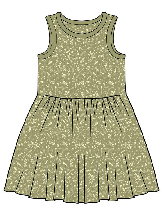 Fern Fairies Tank Swirl Jersey Dress