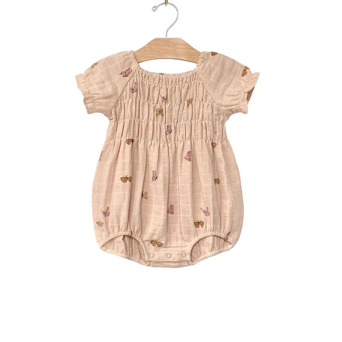 Butterflies Smocked Romper