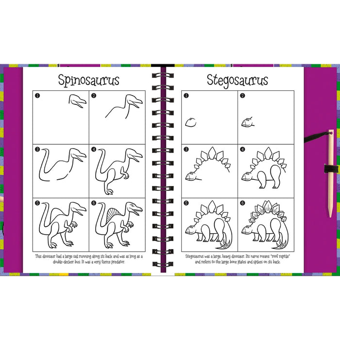 Scratch and Draw: Dinosaurs