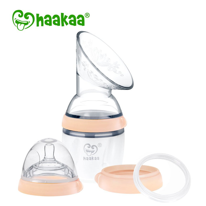 Silicone Breast Pump and Bottle Pack | Haakaa