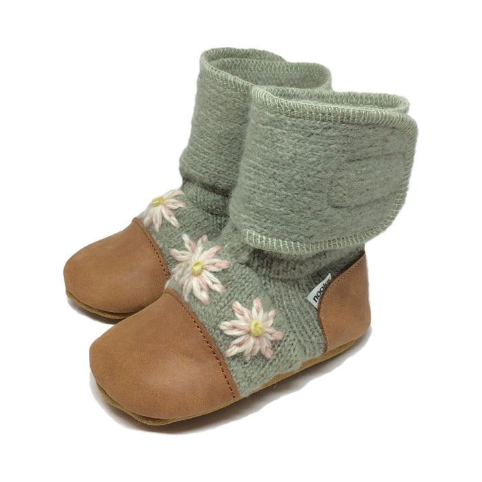 Sage Felted Wool Booties