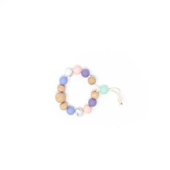 Smokey Purple Michelle Tension Bracelet | Three Hearts Modern Teething Accessories