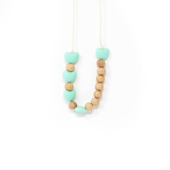 Mint Brittney Kids Chewelry | Three Hearts Modern Teething Accessories