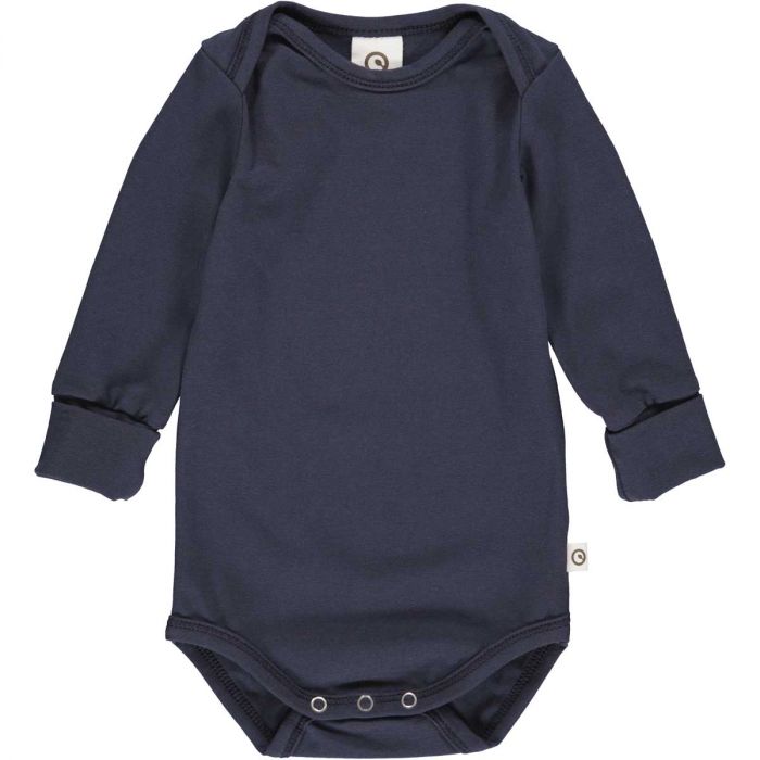 Night Blue Comfy Cozy Me Long Sleeve Bodysuit