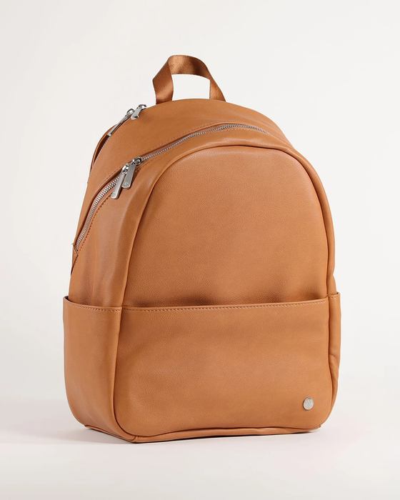 Cognac Skyline Backpack Diaper Bag | Little Unicorn