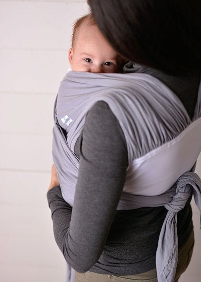 Gray Hybrid Wrap Baby Carrier | Lollie Wrap