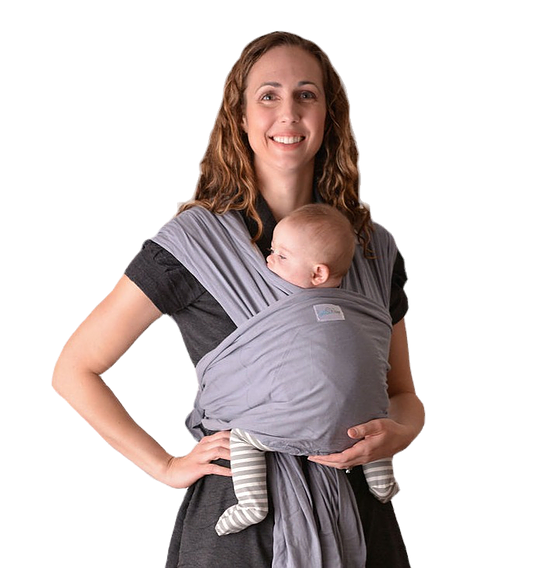 Gray Hybrid Wrap Baby Carrier | Lollie Wrap